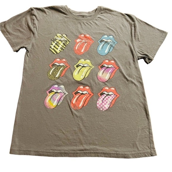 THE ROLLING STONES WOMENS SHORT SLEEVE T-SHIRT SIZE MEDIUM - Picture 1 of 5